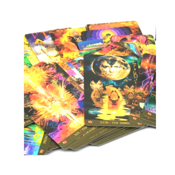 Starman David Bowie Mini Tarot Cards Deck & QR Guidebook - Picture 5 of 7